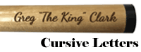 cursive font